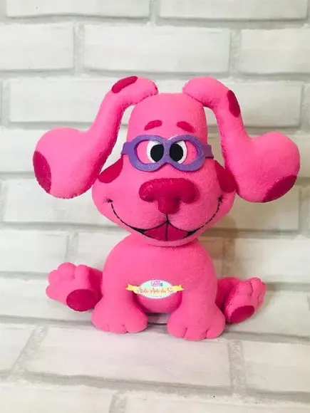 Boneco Magenta Em Feltro Do Desenho As Pistas De Blue