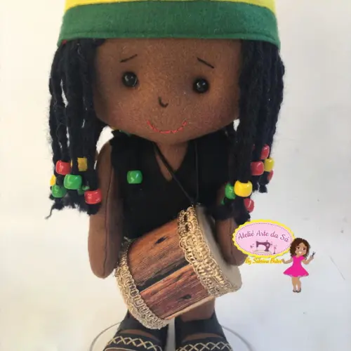 Boneco Negro rastafari