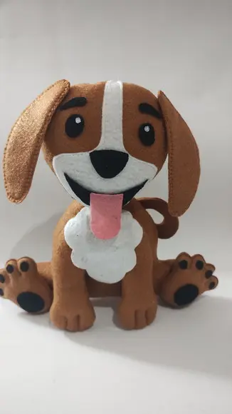 Boneco Totó em Feltro ( Bento , Totó e Patinhos)
