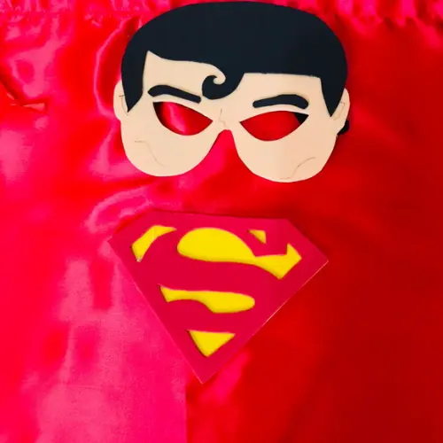 Capa e Máscara de Super Heróis - Super Homem - Minimo de 10