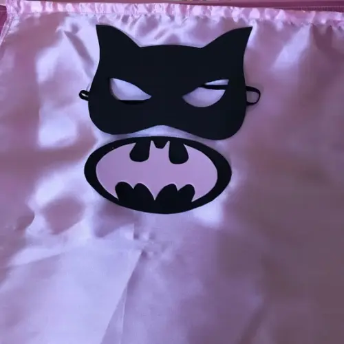 Capa e Máscara de Super Heróis Bat Girls