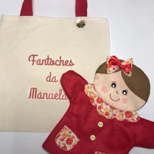 Fantoche em feltro da família