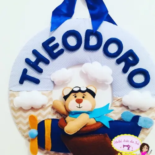 Guirlanda urso Aviador