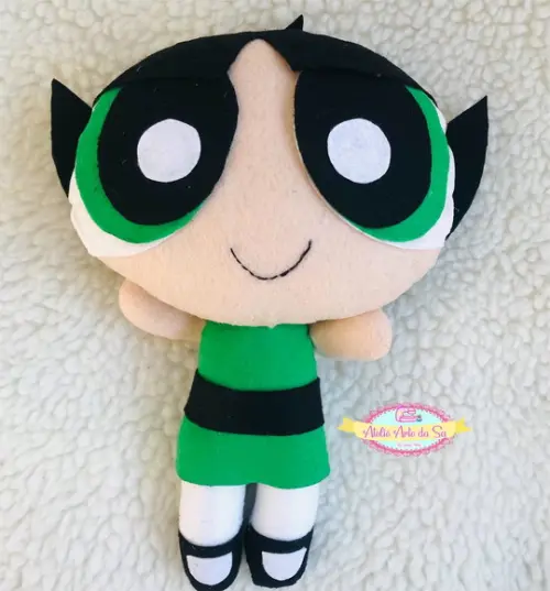 Kit Bonecas meninas super poderosas em feltro