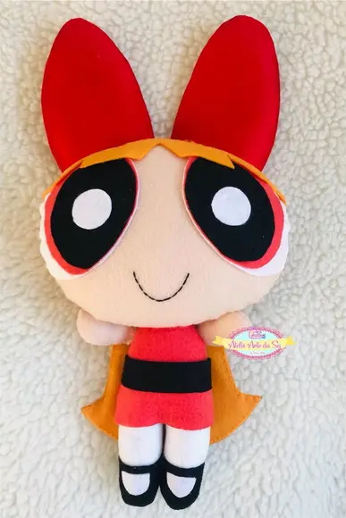 Kit Bonecas meninas super poderosas em feltro