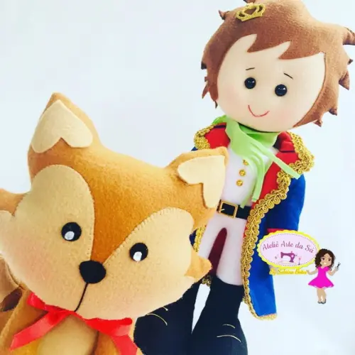 Kit Pequeno Príncipe em Feltro Luxo e Raposa