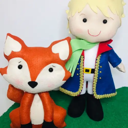 Kit Pequeno Príncipe em Feltro Luxo e Raposa