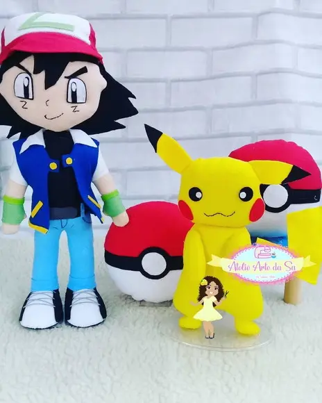 Kit Pokémon em feltro