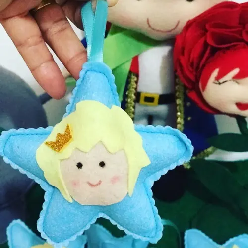 Lembrancinha Estrela com Pequeno Príncipe