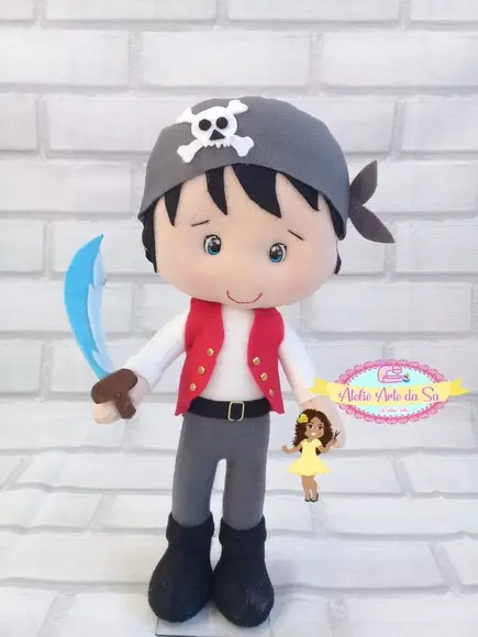 Pirata em feltro