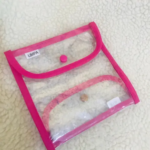 Porta máscara duplo limpa e suja