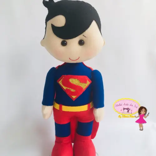 Super homem em feltro