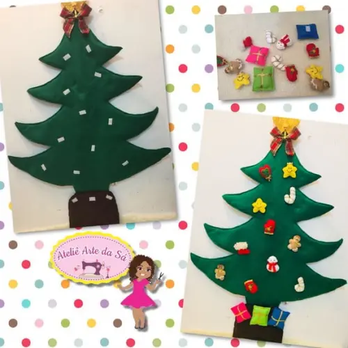 Árvore de Natal Infantil em Feltro Montessori