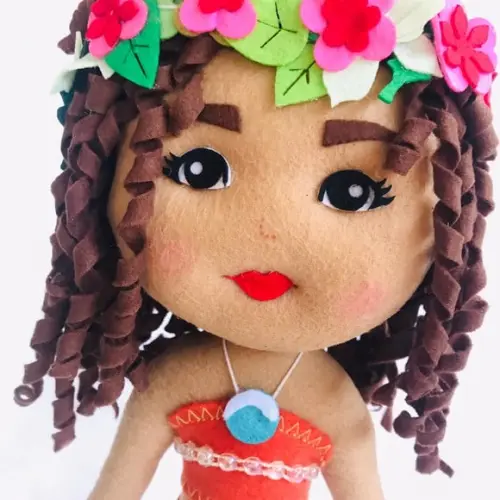 Boneca Moana em feltro