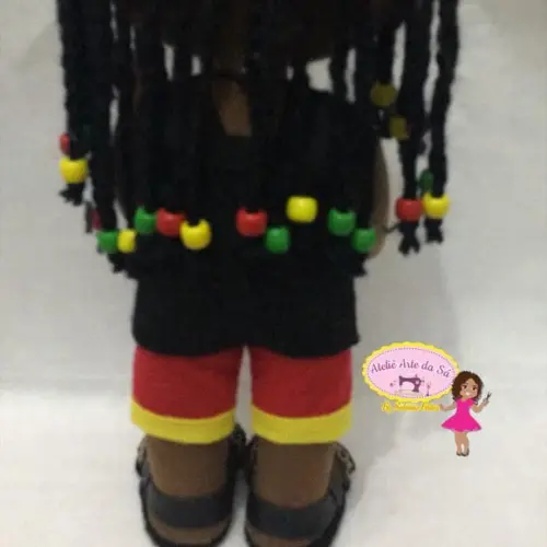 Boneco Negro rastafari