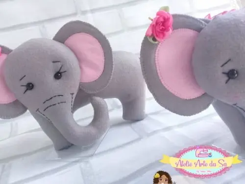 Elefante em feltro