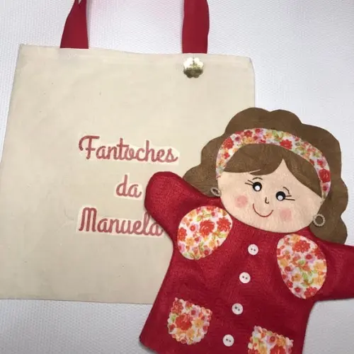 Fantoche em feltro da família