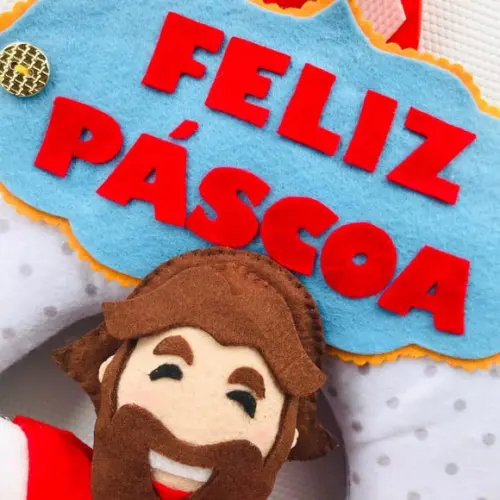 Guirlanda de Páscoa Luxo Ele Vive