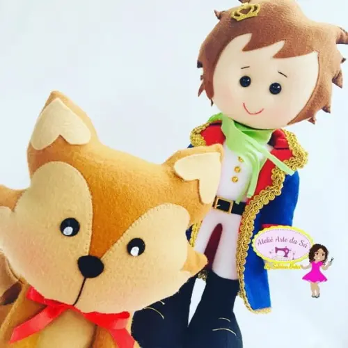 Kit Pequeno Príncipe em Feltro Luxo e Raposa