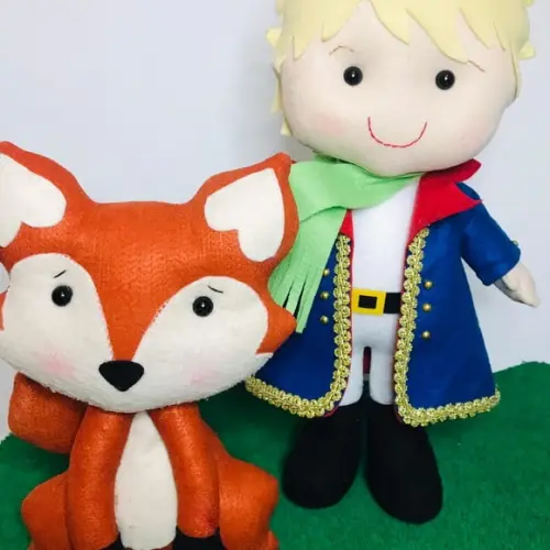 Kit Pequeno Príncipe em Feltro Luxo e Raposa