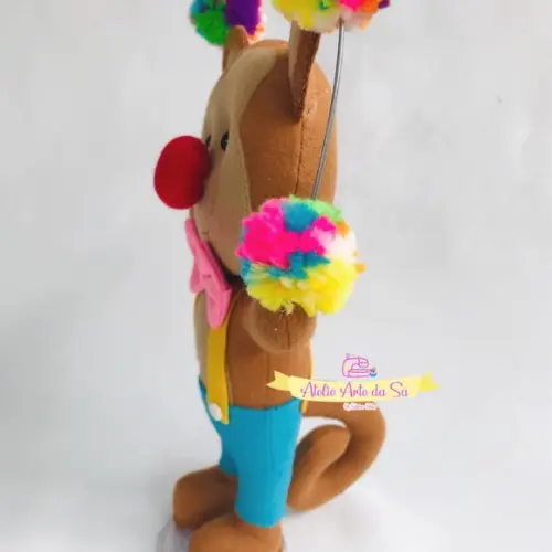 Macaquinho Malabarista em feltro