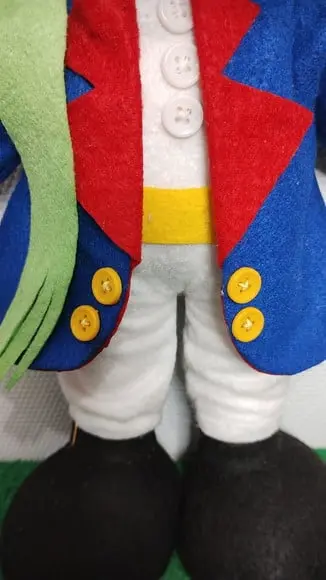 Pequeno Príncipe em Feltro Luxo Negro 30 cm