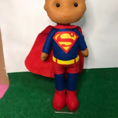 Super Homem em Feltro Negro 30cm