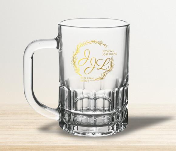 Caneca de Chopp Personalizada Munich 300ml - 48 Unidades