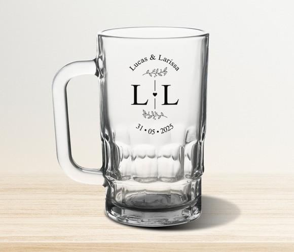 Caneca de Chopp Personalizada Munich 350ml - 24 Unidades