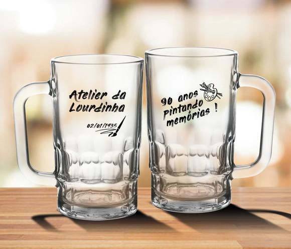 Caneca de Chopp Personalizada Munich 350ml - 24 Unidades