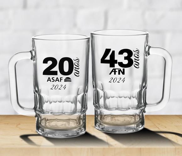 Caneca de Chopp Personalizada Munich 350ml - 48 Unidades