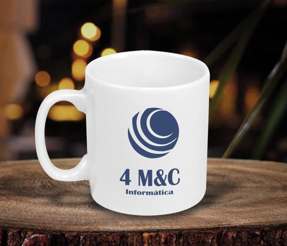 Caneca de Porcelana Personalizada 250ml - 24 Unidades