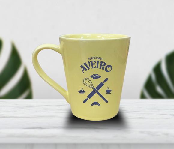 Caneca Empilhável Preta Personalizada 200ml - 12 Unidades