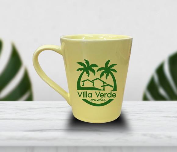 Caneca Empilhável Preta Personalizada 200ml - 12 Unidades