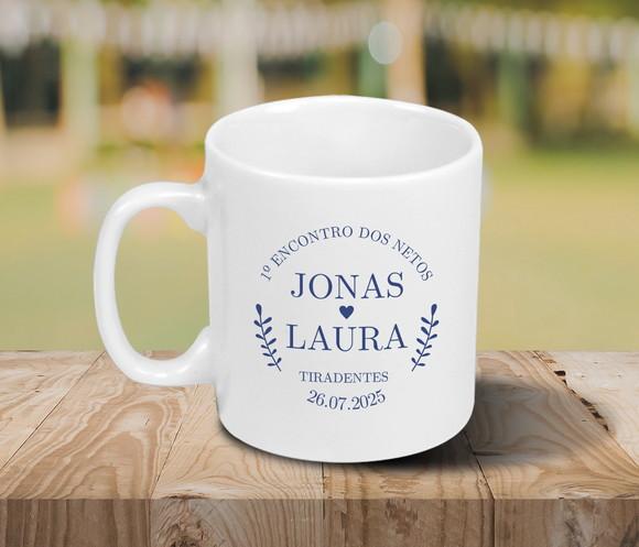 Caneca Personalizada de 250ml em Porcelana - 12 Unidades