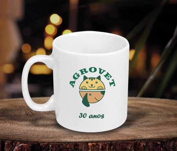 Caneca Personalizada de 250ml em Porcelana - 48 Unidades