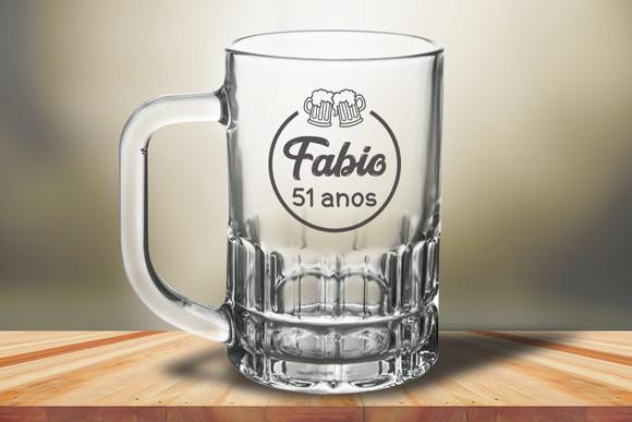 Caneca Personalizada de Chopp Munich 300ml - 48 Unidades