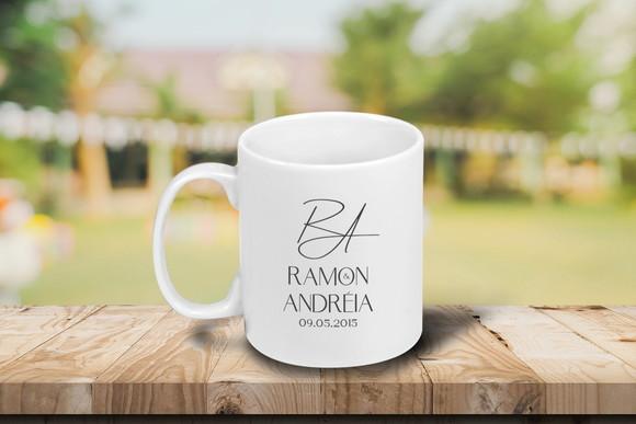 Caneca Personalizada de Porcelana 300ml - 12 Unidades
