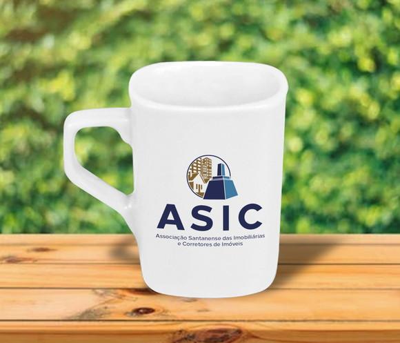 Caneca Personalizada Quadrada 160ml - 100 Unidades