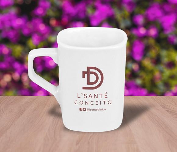 Caneca Personalizada Quadrada 160ml - 24 Unidades