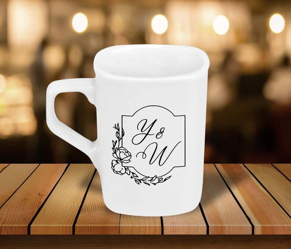 Caneca Personalizada Quadrada 160ml - 48 Unidades