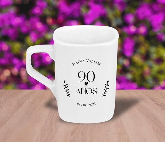 Caneca Personalizada Quadrada 230ml - 24 Unidades