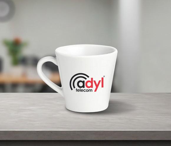 Caneca Personalizada Tulipa de Porcelana 120ml - 12 Unidades