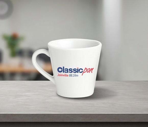 Caneca Personalizada Tulipa de Porcelana 120ml - 12 Unidades