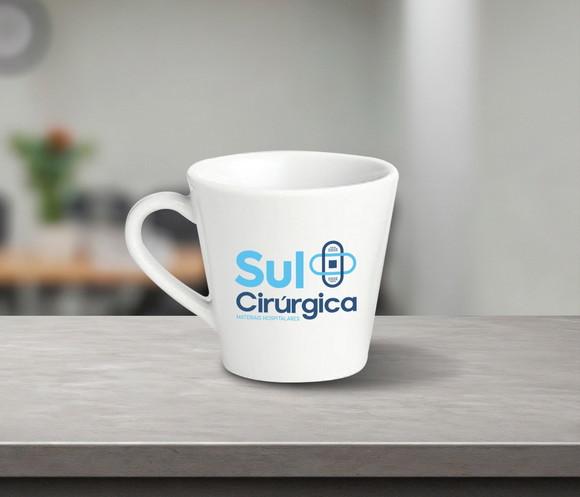 Caneca Personalizada Tulipa de Porcelana 120ml - 12 Unidades