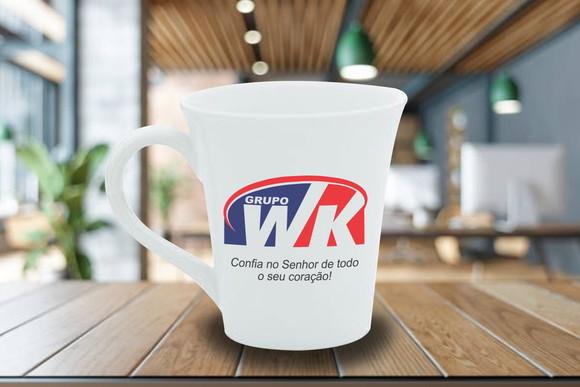 Caneca Personalizada Tulipa Porcelana de 250ml - 48 Unidades