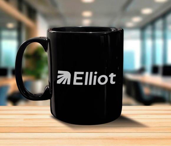 Caneca Preta Personalizada de 300ml - 12 Unidades