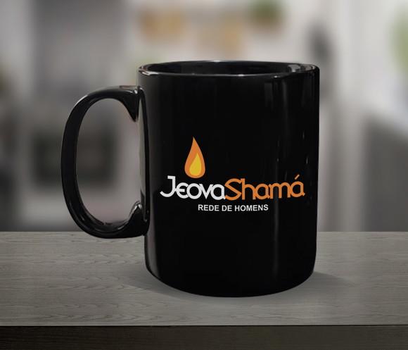 Caneca Preta Personalizada de 300ml - 12 Unidades