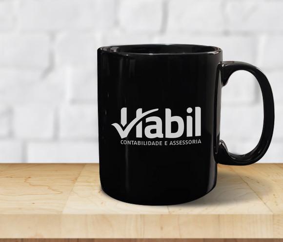 Caneca Preta Personalizada de 300ml - 24 Unidades