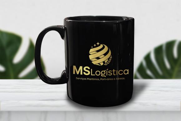 Caneca Preta Personalizada de 300ml - 24 Unidades